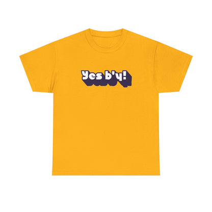 Yes b'y! Unisex Heavy Cotton Tee | Casual Shirt, Gift for Friends, Fun T-shirt