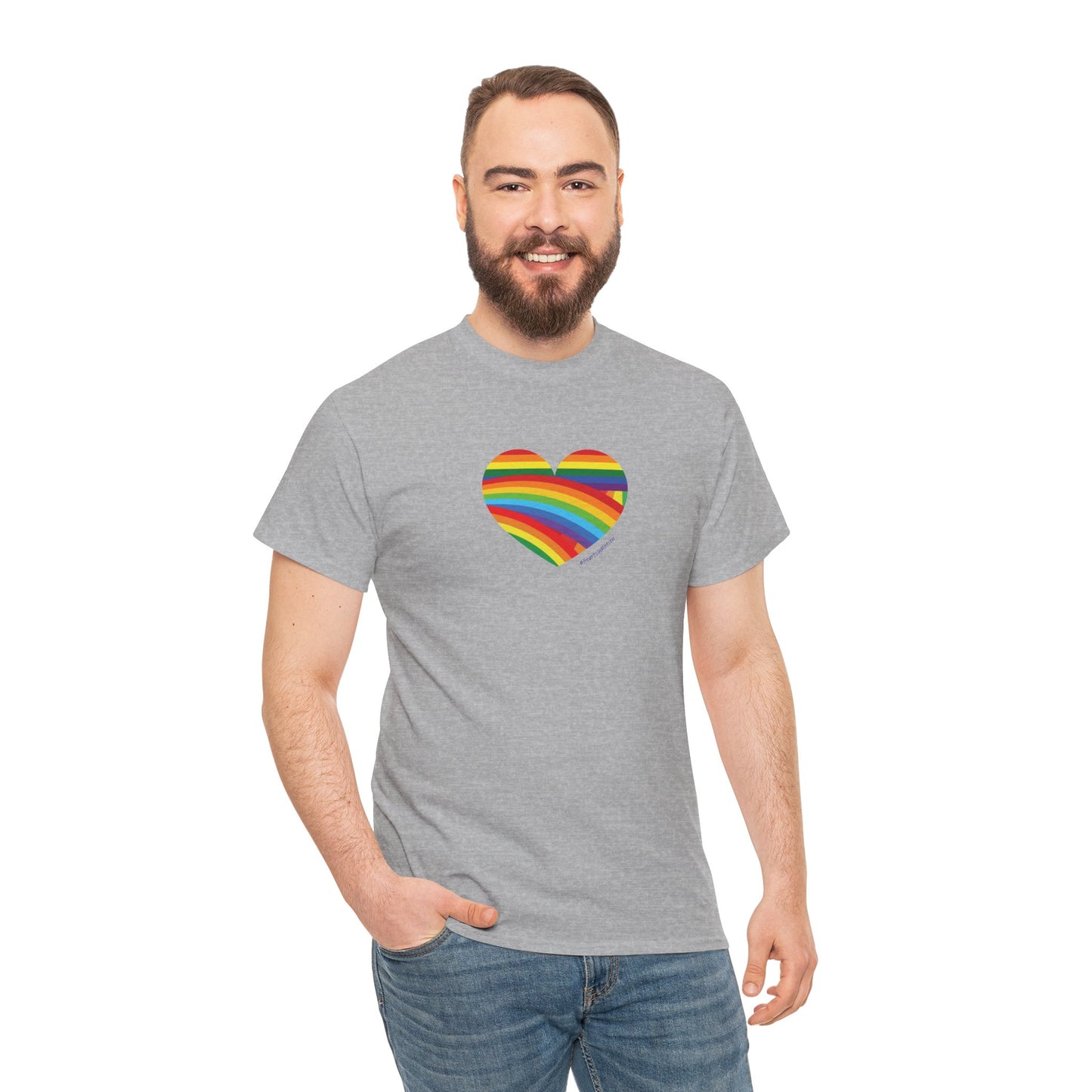 Rainbow Heart Unisex - Celebrate Love and Diversity - #HeartsInMotion