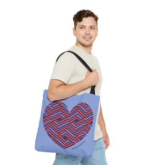 Disco Tote - Colorful Heart Pattern Tote Bag - #HeartsInMotion