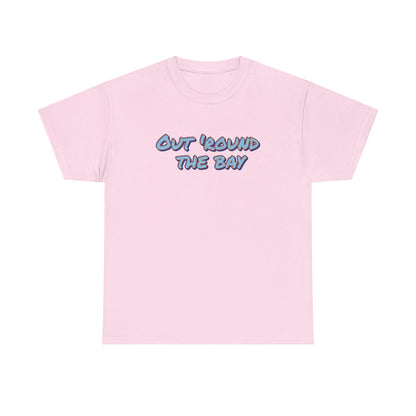 Unisex Heavy Cotton Tee - 'Out 'Round The Bay' Casual Shirt, Fun Graphic Tee
