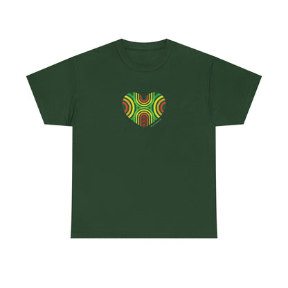 Colourful Heart Vibe Unisex Heavy Cotton Tee - #HeartsInMotion