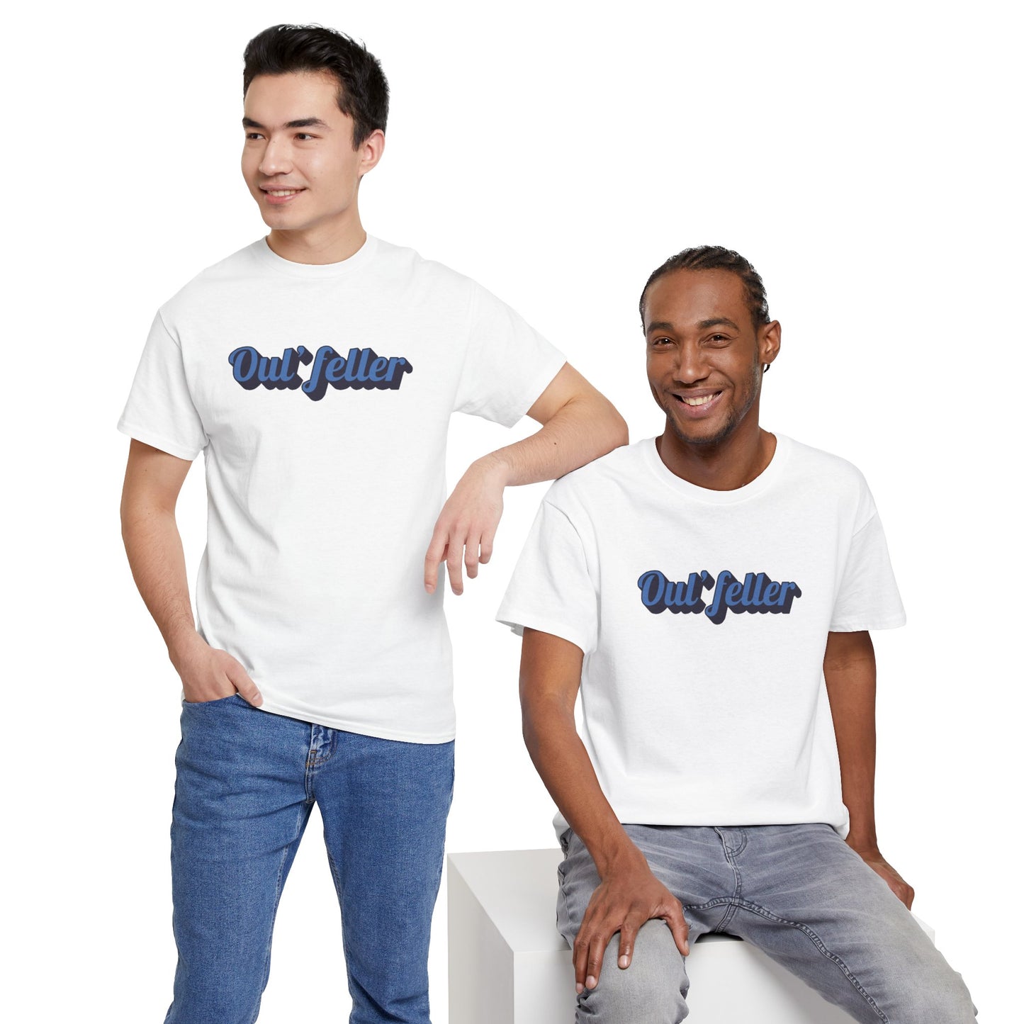 Oul' Feller Tee - Unisex Heavy Cotton Tee - Chill Vibes T-shirt