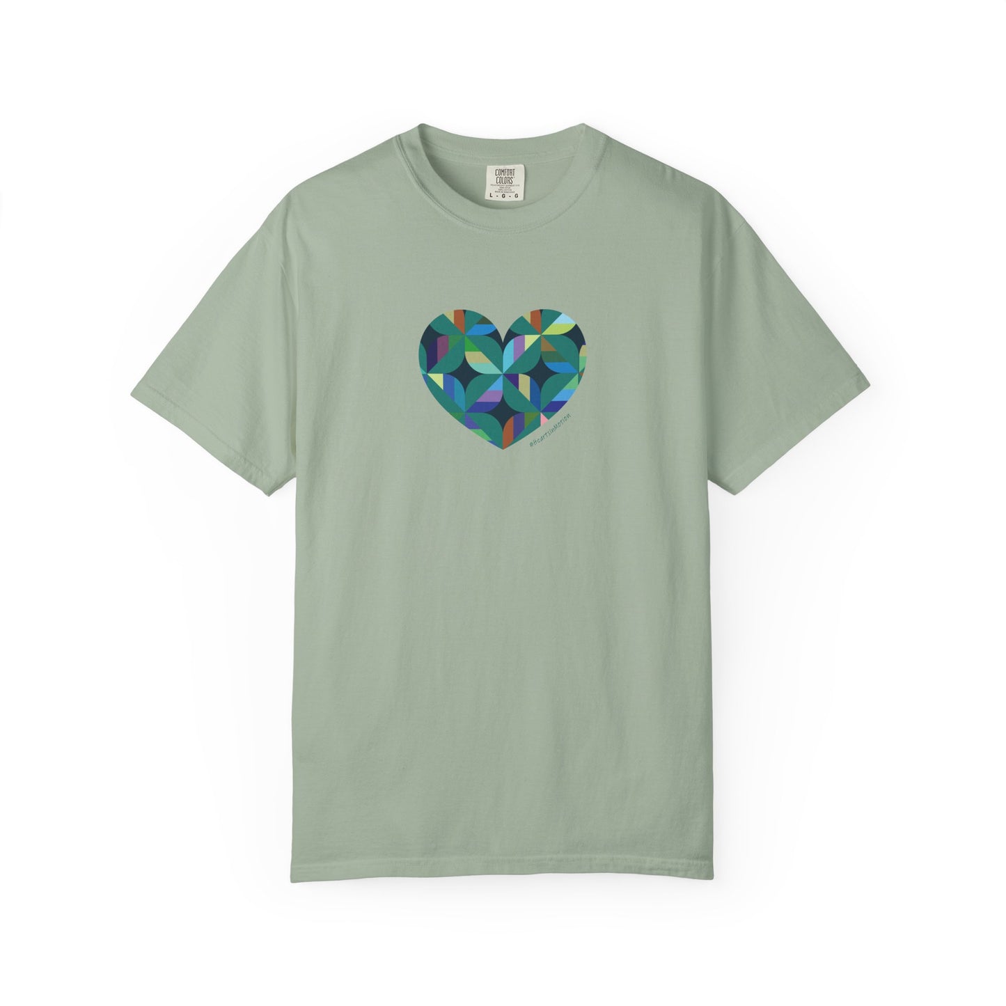 Colourful Heart T-Shirt, Gift for Her, Heart Design T-Shirt, #HeartsInMotion