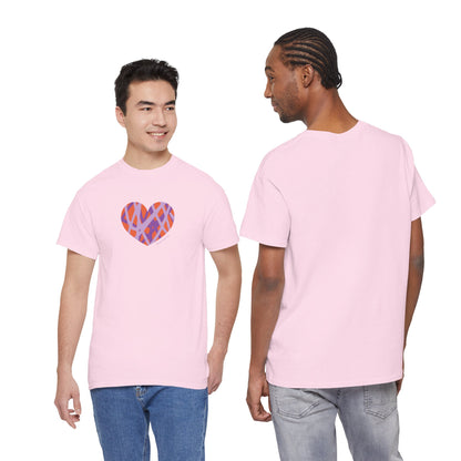 Colorful Heart Unisex Tee - Perfect for Love & Friendship #HeartsInMotion