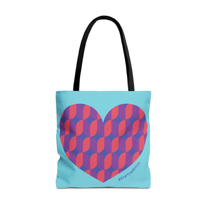 Colourful Heart Pattern Tote Bag - Perfect for Everyday Use - #HeartsInMotion