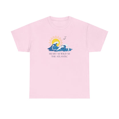 Heart As Wild As The Atlantic Unisex Tee, Ocean Lover T-Shirt