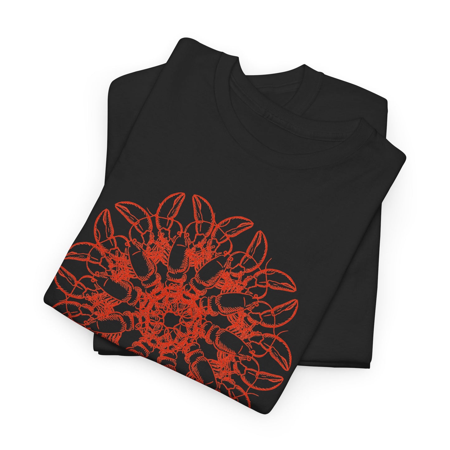 Lobster Mandala Blossom Unisex Heavy Cotton Tee