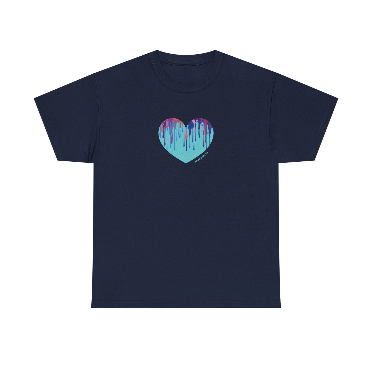 Dripping Heart Graphic Unisex - Perfect for Casual Wear - #HeartsInMotion