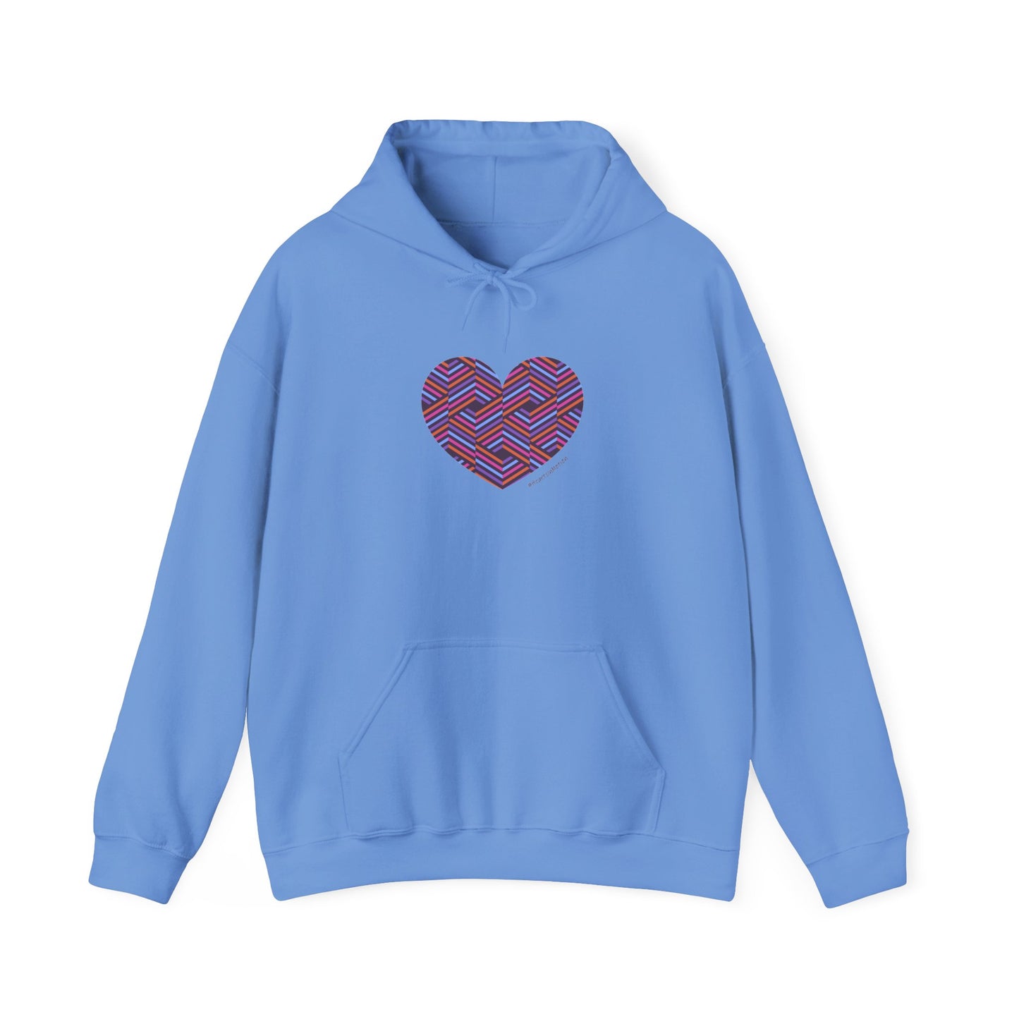 Colourful Heart Pattern Unisex Hoodie - Cozy Sweatshirt  #HeartsInMotion