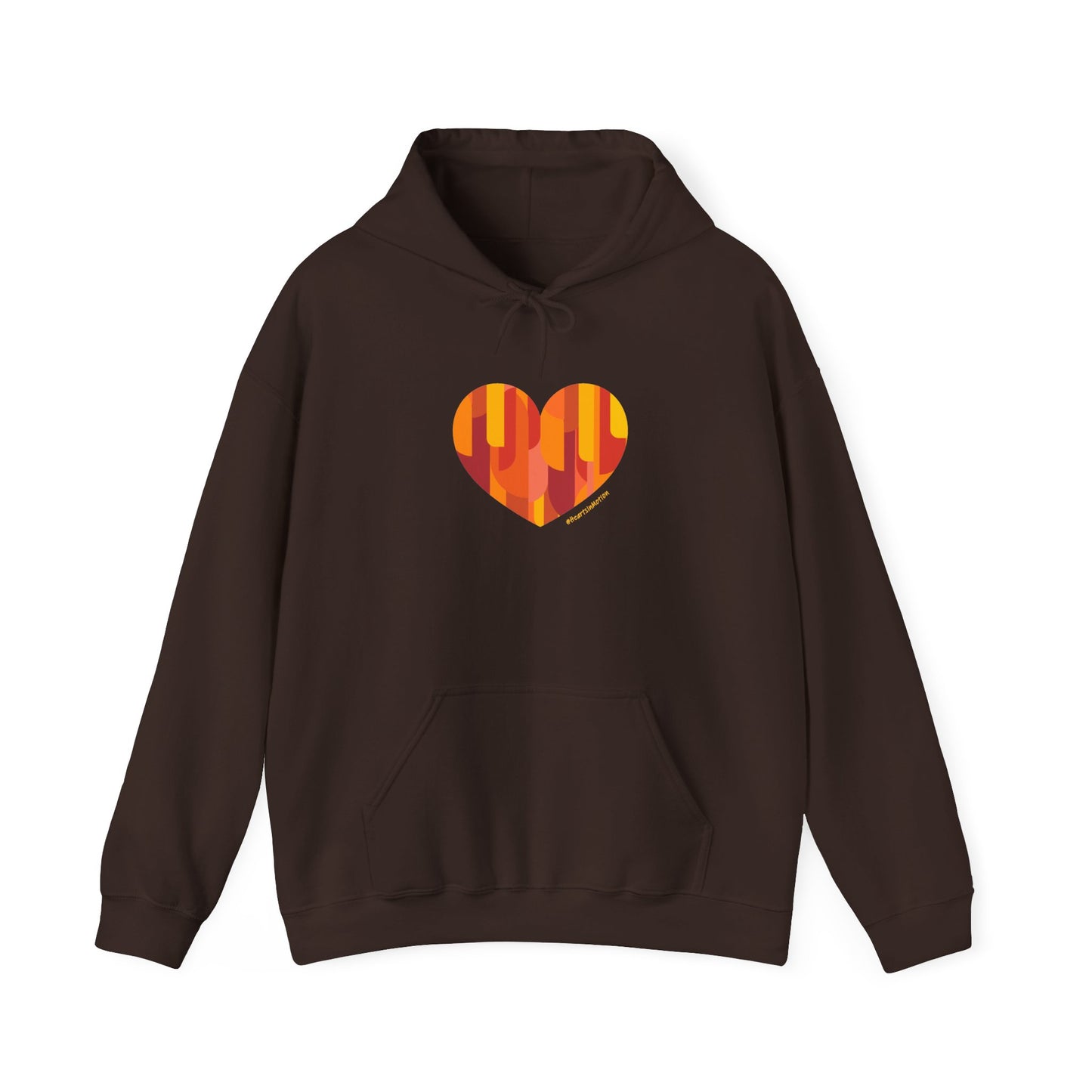 Patterned Heart Unisex Hoodie – Cozy & Colourful #HeartsInMotion