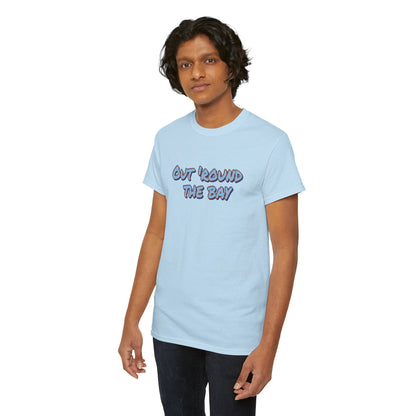 Unisex Heavy Cotton Tee - 'Out 'Round The Bay' Casual Shirt, Fun Graphic Tee