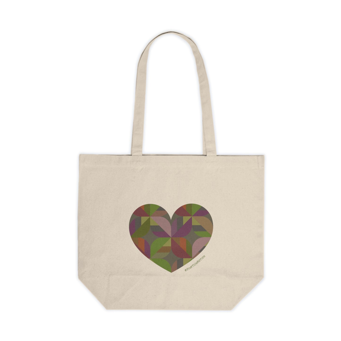 Colourful Heart Canvas Shopping Tote | Eco-Friendly Bag, #HeartsInMotion