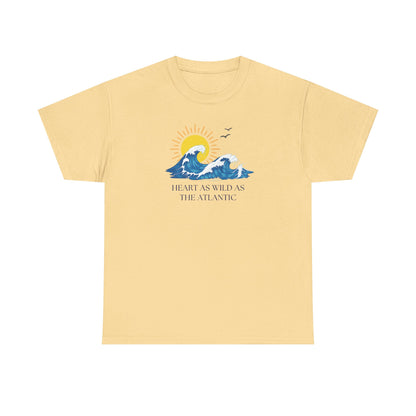 Heart As Wild As The Atlantic Unisex Tee, Ocean Lover T-Shirt