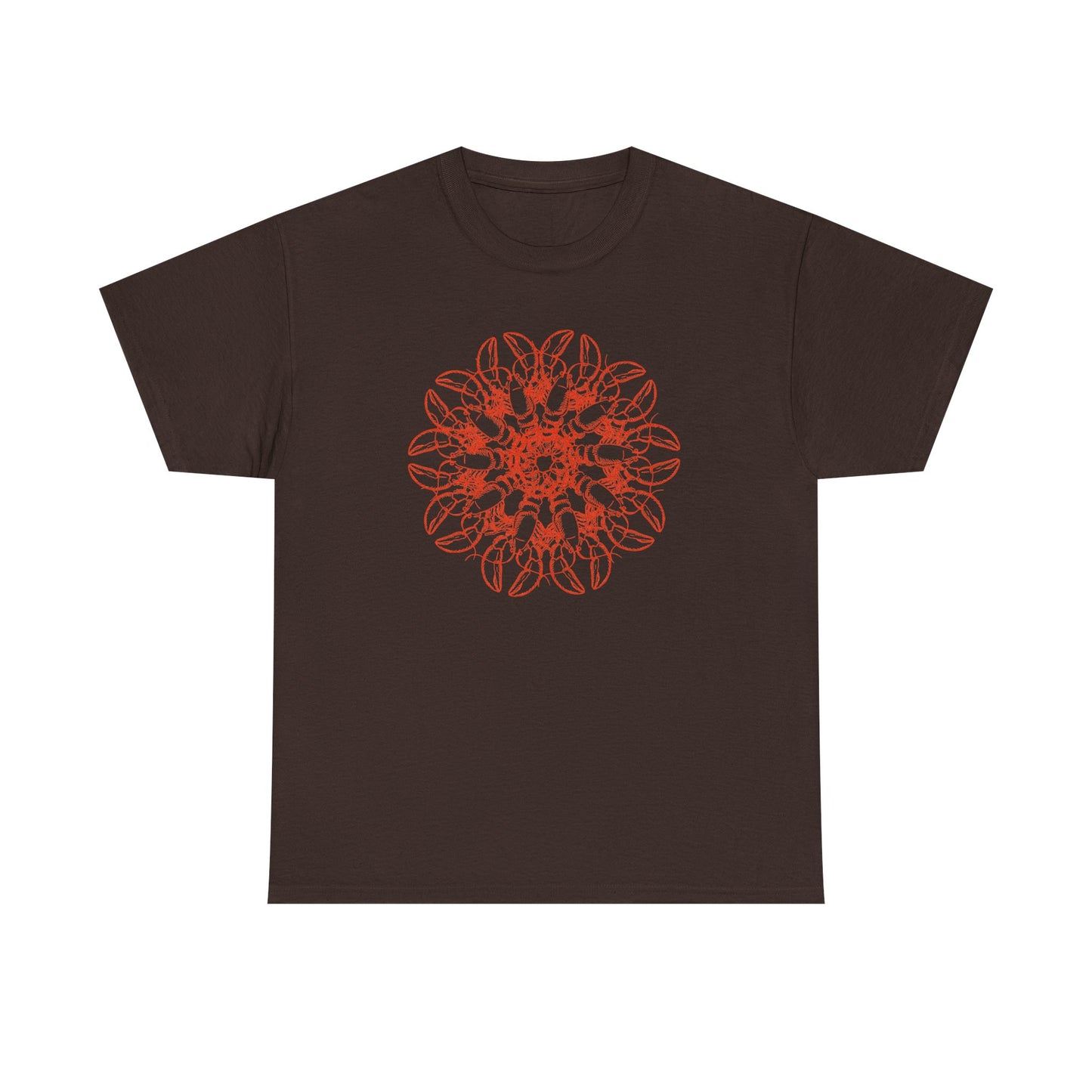 Lobster Mandala Blossom Unisex Heavy Cotton Tee
