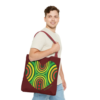 Colourful Love Heart Tote Bag - Perfect for Everyday Use - #HeartsInMotion
