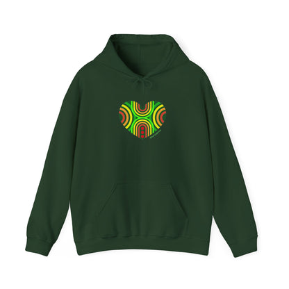 Colourful Heart Sweatshirt - Cozy Unisex Hoodie - #HeartsInMotion