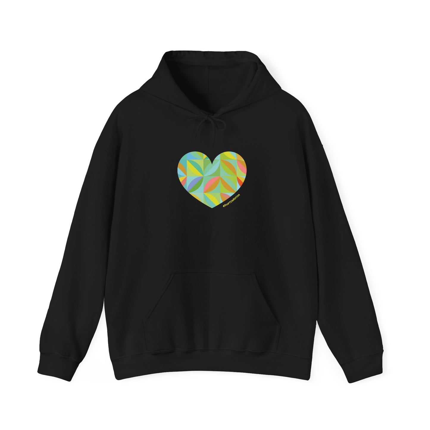 Colourful Heart Leaf Design Unisex Hoodie - Cozy and Stylish - #HeartsInMotion