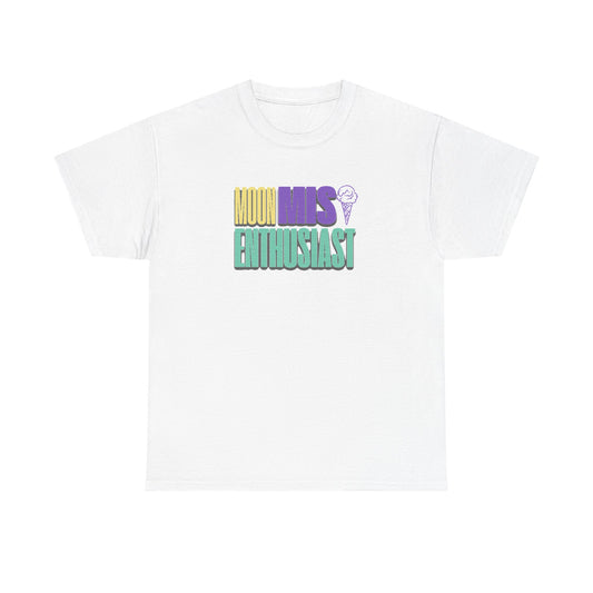 Moon Mist Enthusiast Unisex Heavy Cotton Tee, Graphic Shirt, Ice Cream Lovers