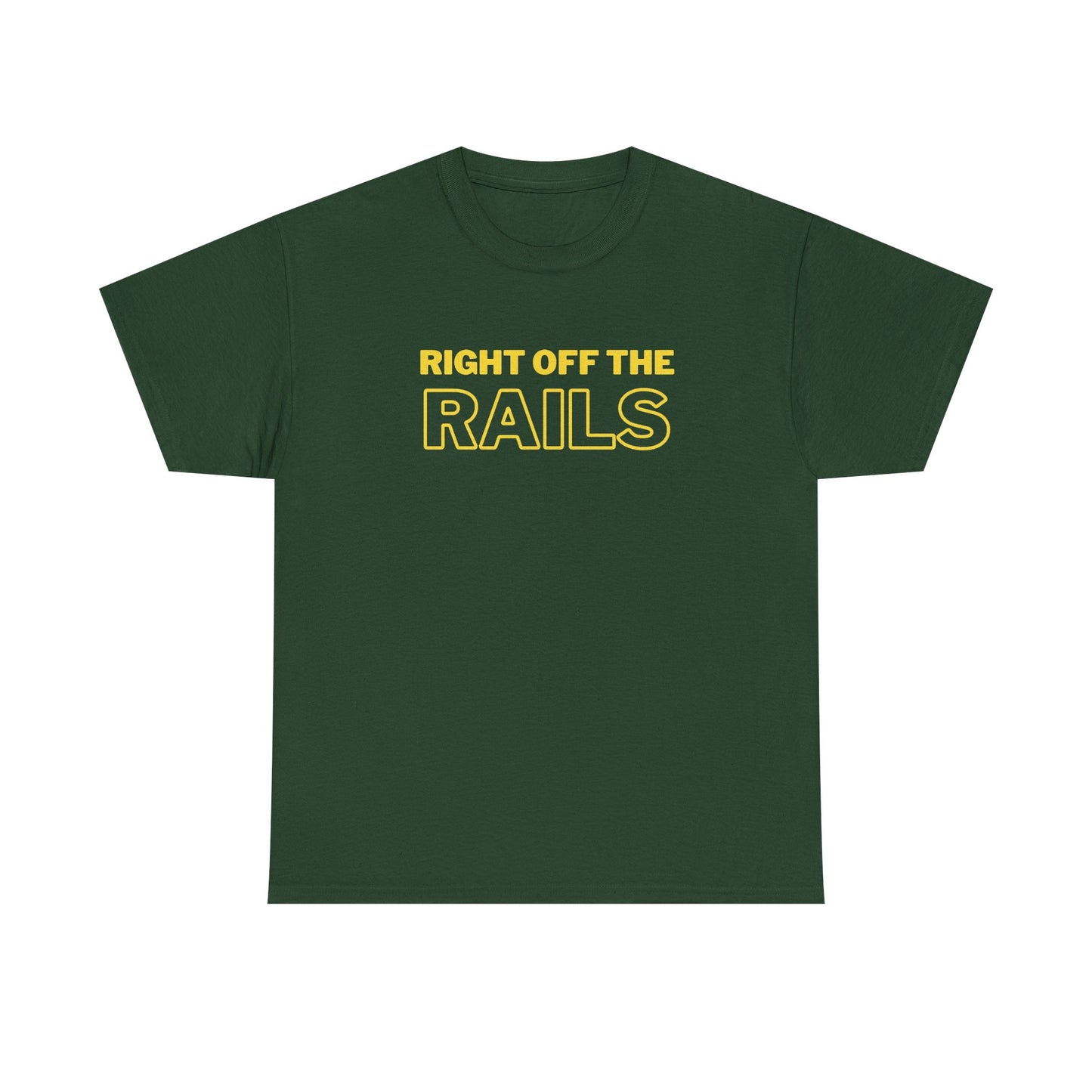 Right Off The Rails Unisex Heavy Cotton Tee | Casual Graphic Shirt
