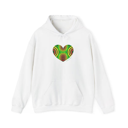Colourful Heart Sweatshirt - Cozy Unisex Hoodie - #HeartsInMotion
