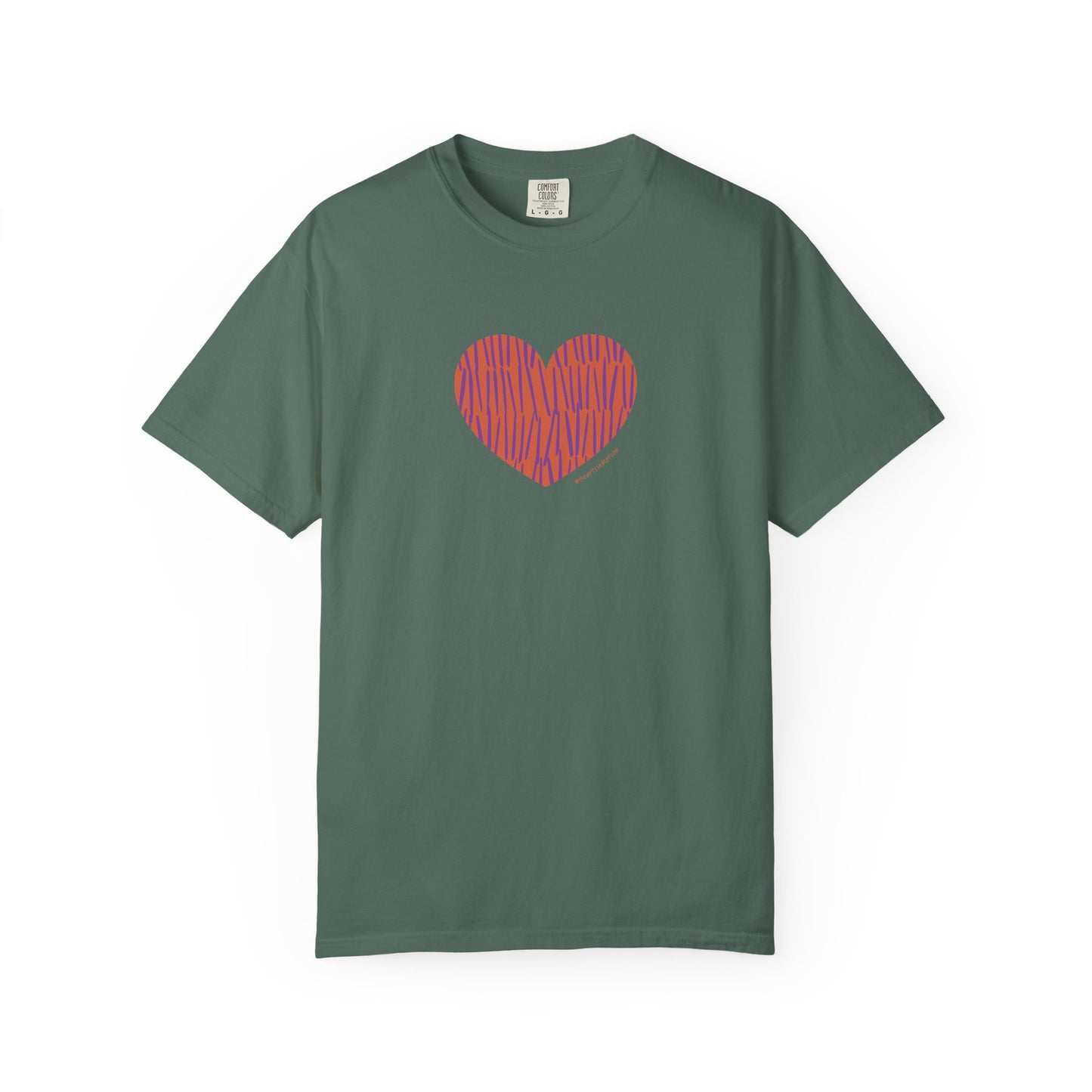 Heart Pattern Unisex Garment-Dyed T-shirt - #HeartsInMotion