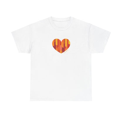 Colourful Heart Unisex Heavy Cotton Tee – #HeartsInMotion
