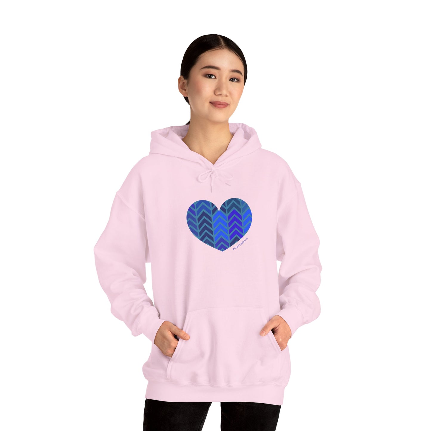Cozy Heart Patterned Hoodie for Comfort and Style - #HeartsInMotion