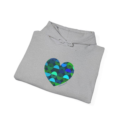 Eco-Friendly Heart Pattern Hoodie - #HeartsInMotion