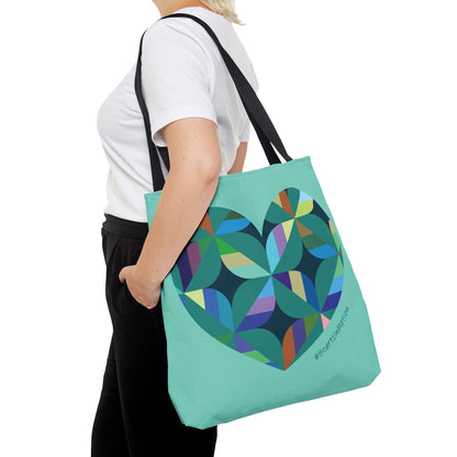 Colourful Heart Tote Bag, Eco-Friendly Shopping Bag, #HeartsInMotion