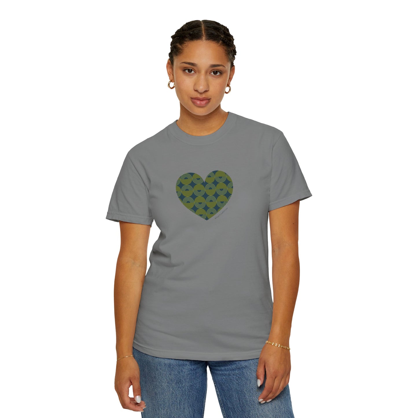 Eco-Friendly Heart Pattern Unisex T-Shirt - #HeartsInMotion
