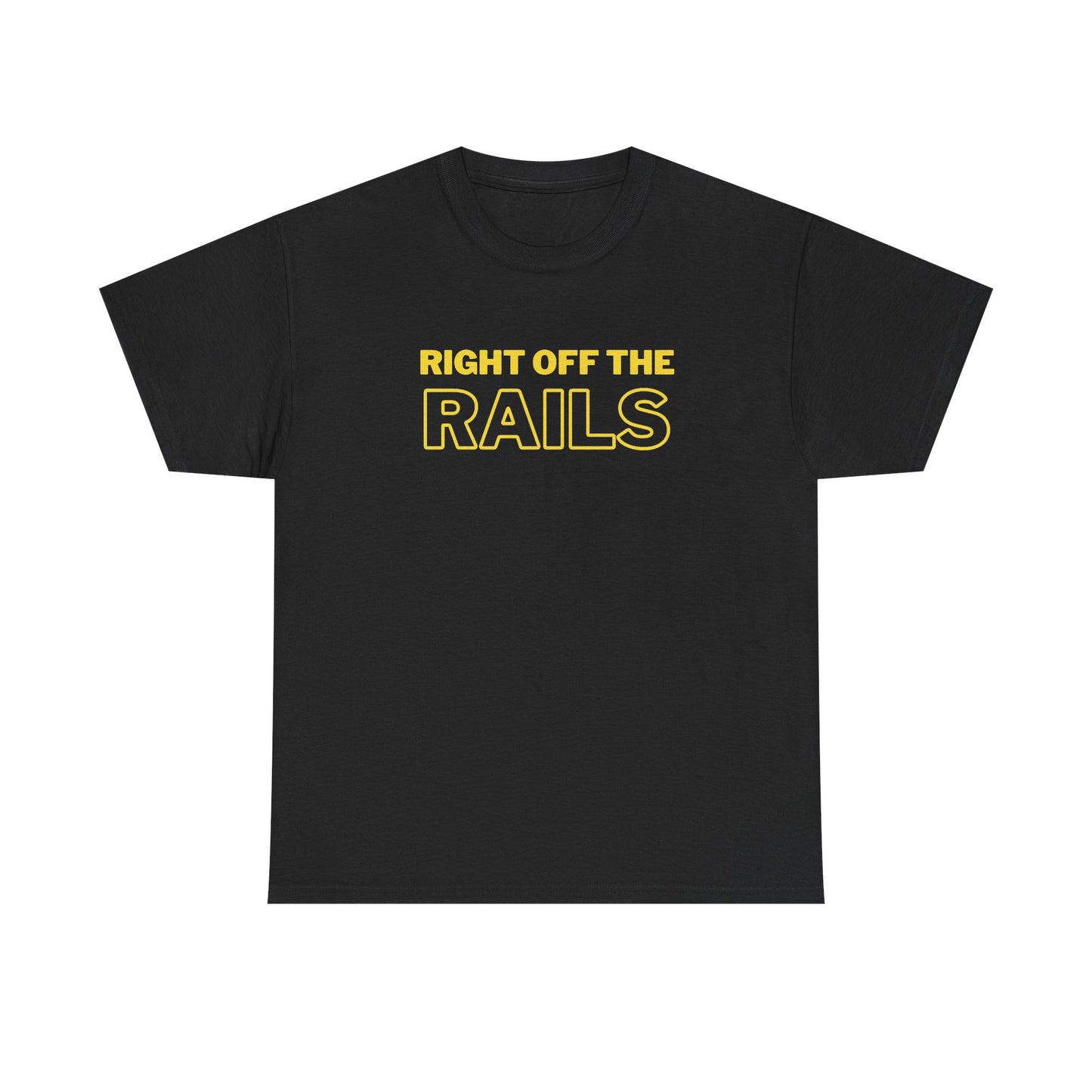 Right Off The Rails Unisex Heavy Cotton Tee | Casual Graphic Shirt