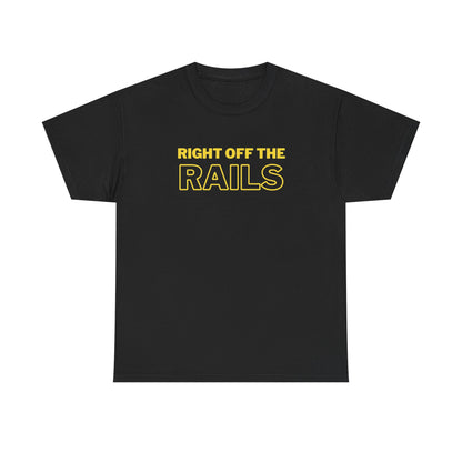 Right Off The Rails Unisex Heavy Cotton Tee | Casual Graphic Shirt