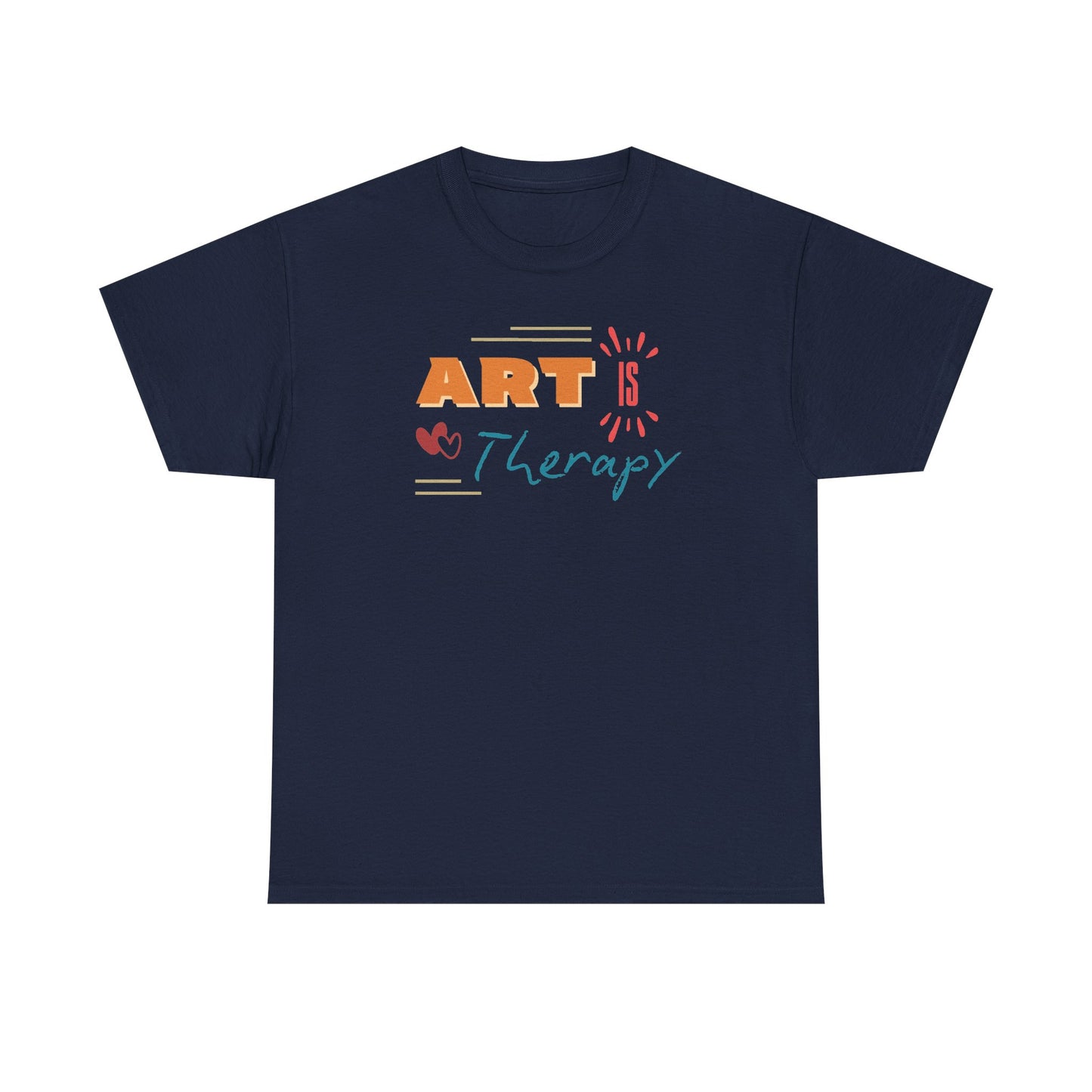 Unisex Heavy Cotton Tee - 'ART is Therapy'