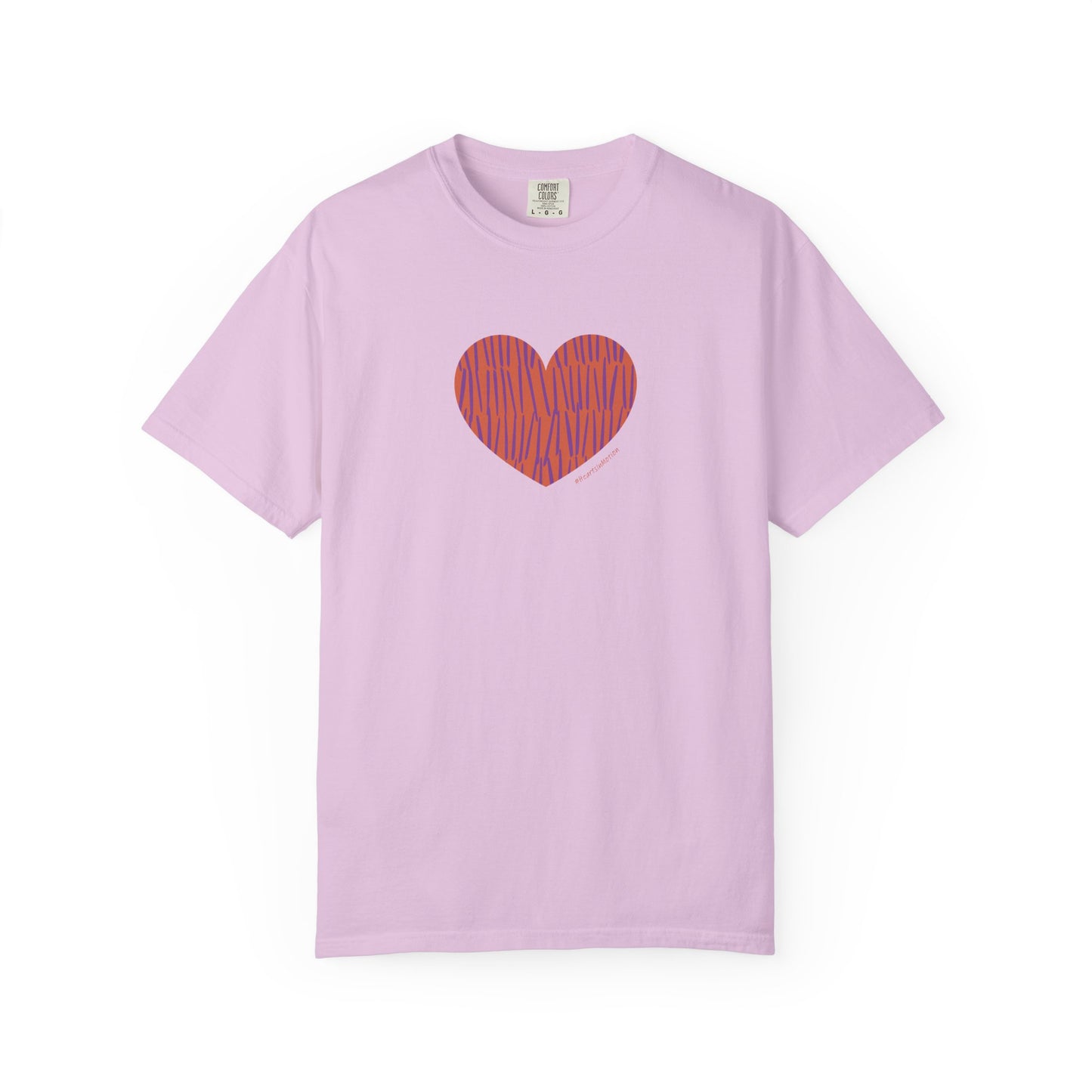 Heart Pattern Unisex Garment-Dyed T-shirt - #HeartsInMotion