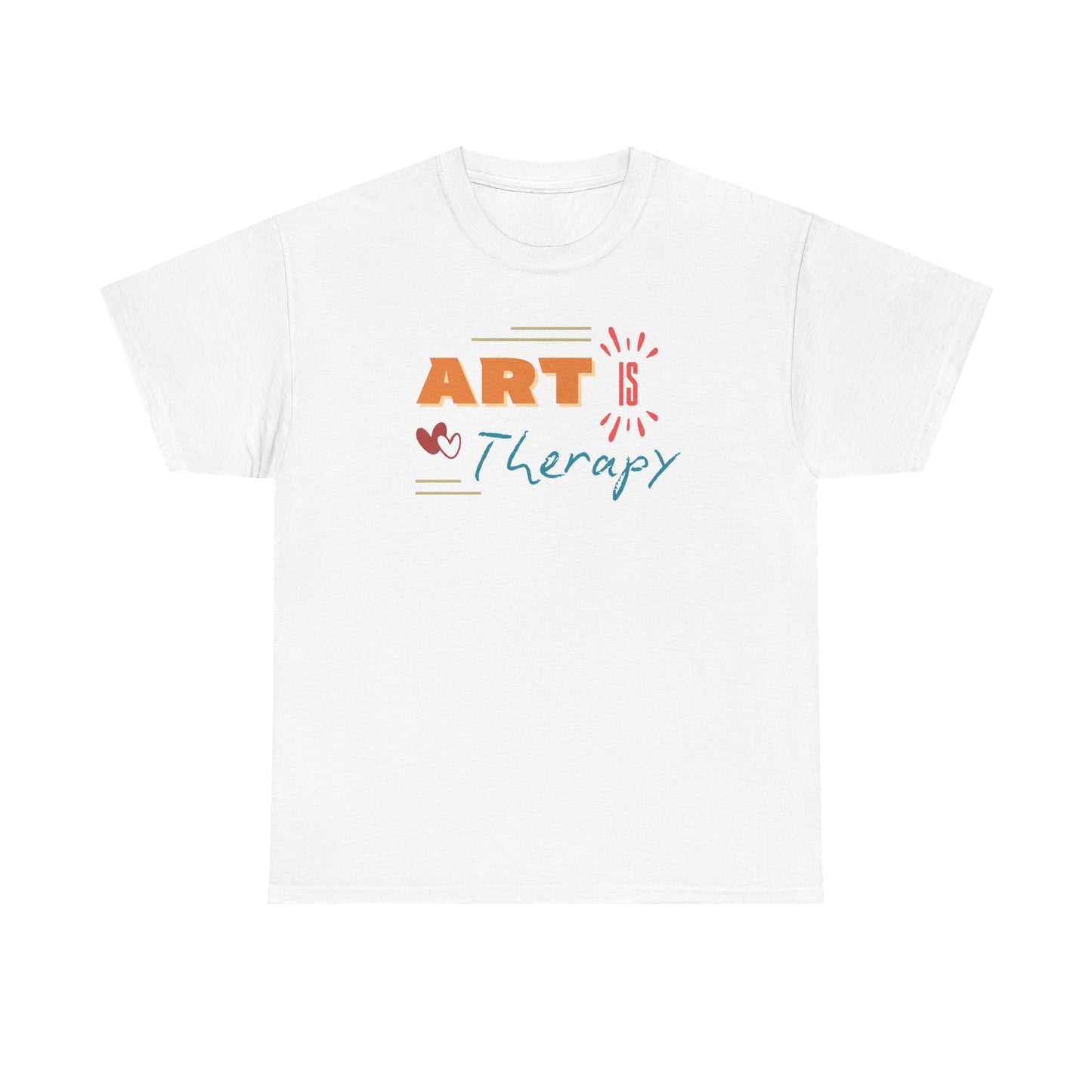 Unisex Heavy Cotton Tee - 'ART is Therapy'