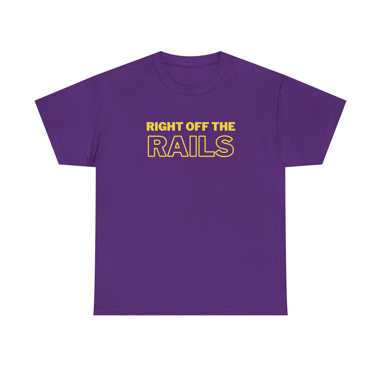 Right Off The Rails Unisex Heavy Cotton Tee | Casual Graphic Shirt