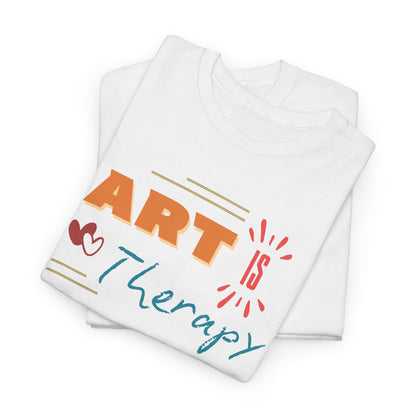 Unisex Heavy Cotton Tee - 'ART is Therapy'