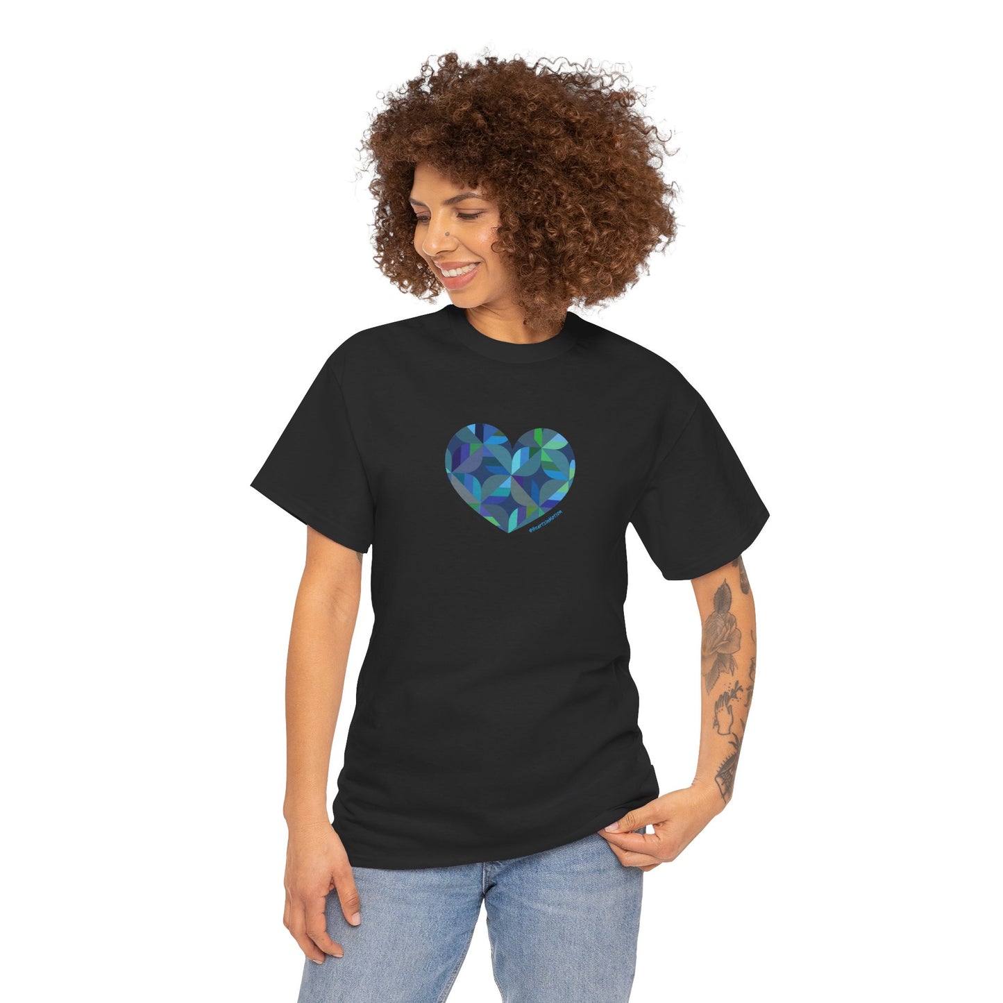 Colourful Heart Unisex Cotton Tee, Casual Wear, #HeartsInMotion