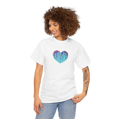 Dripping Heart Graphic Unisex - Perfect for Casual Wear - #HeartsInMotion
