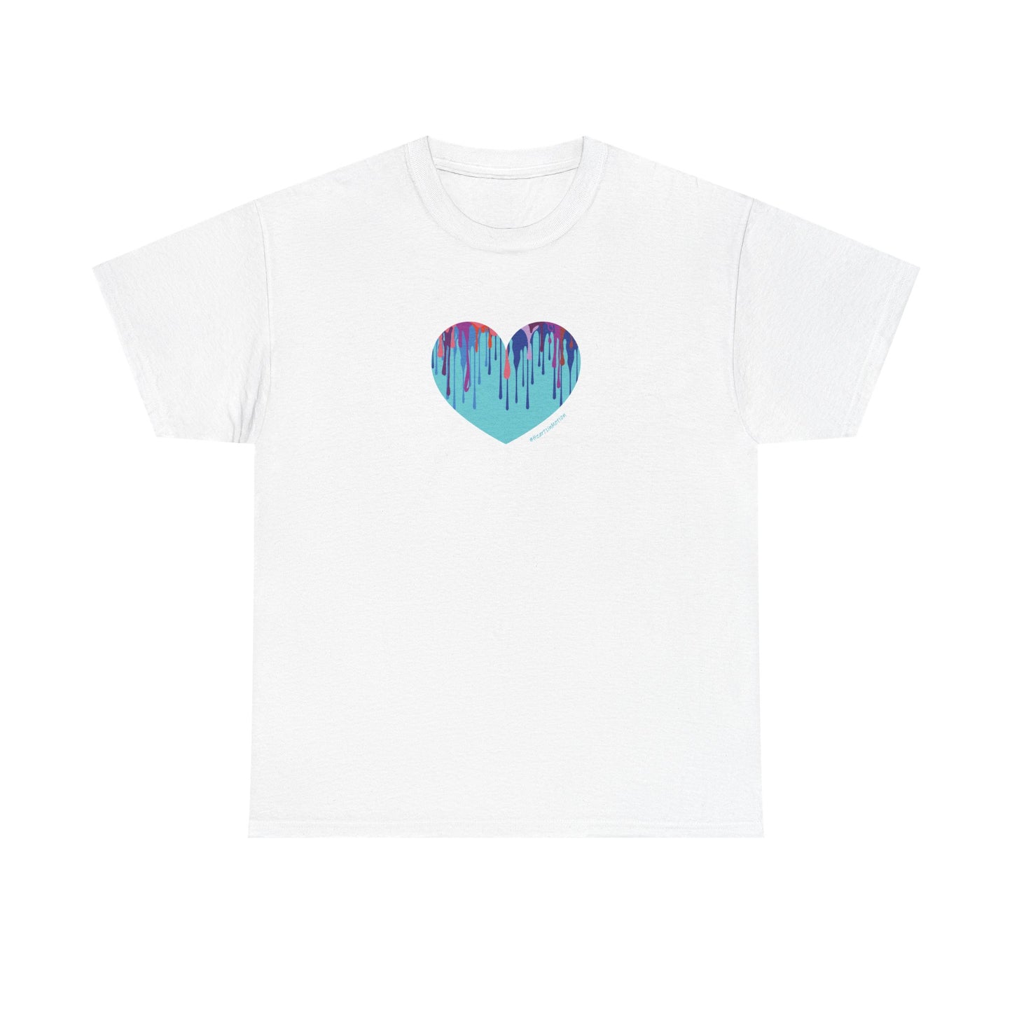 Dripping Heart Graphic Unisex - Perfect for Casual Wear - #HeartsInMotion