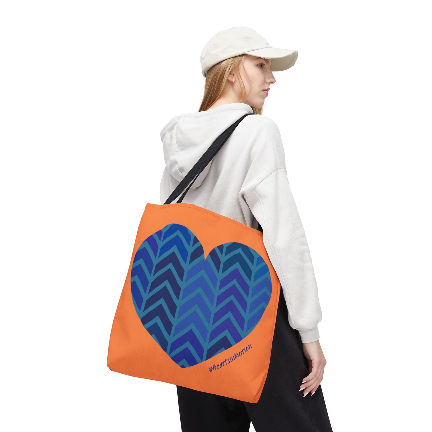 Vibrant Heart Pattern Tote Bag - Perfect for Everyday Use - #HeartsInMotion