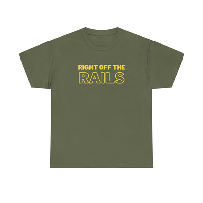 Right Off The Rails Unisex Heavy Cotton Tee | Casual Graphic Shirt