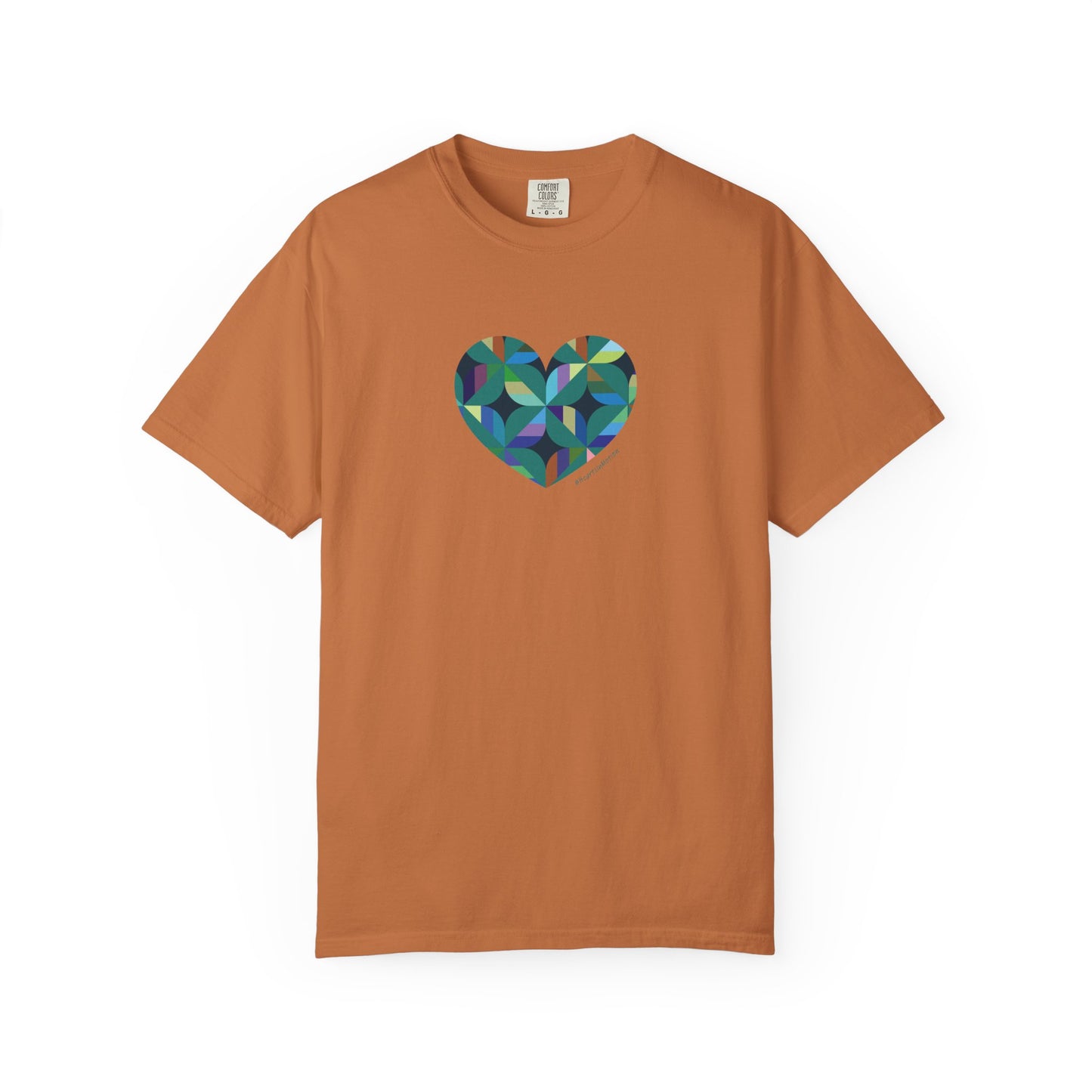 Colourful Heart T-Shirt, Gift for Her, Heart Design T-Shirt, #HeartsInMotion