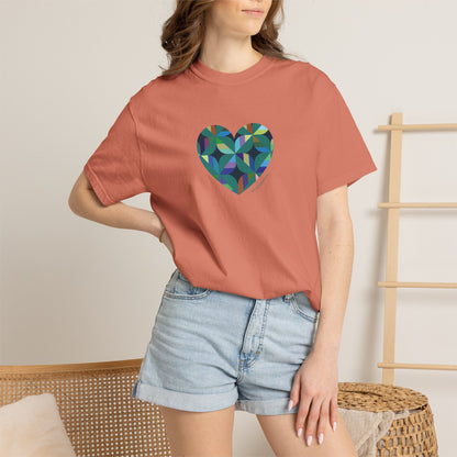 Colourful Heart T-Shirt, Gift for Her, Heart Design T-Shirt, #HeartsInMotion