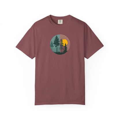 Nature Sunset Unisex Garment-Dyed T-Shirt