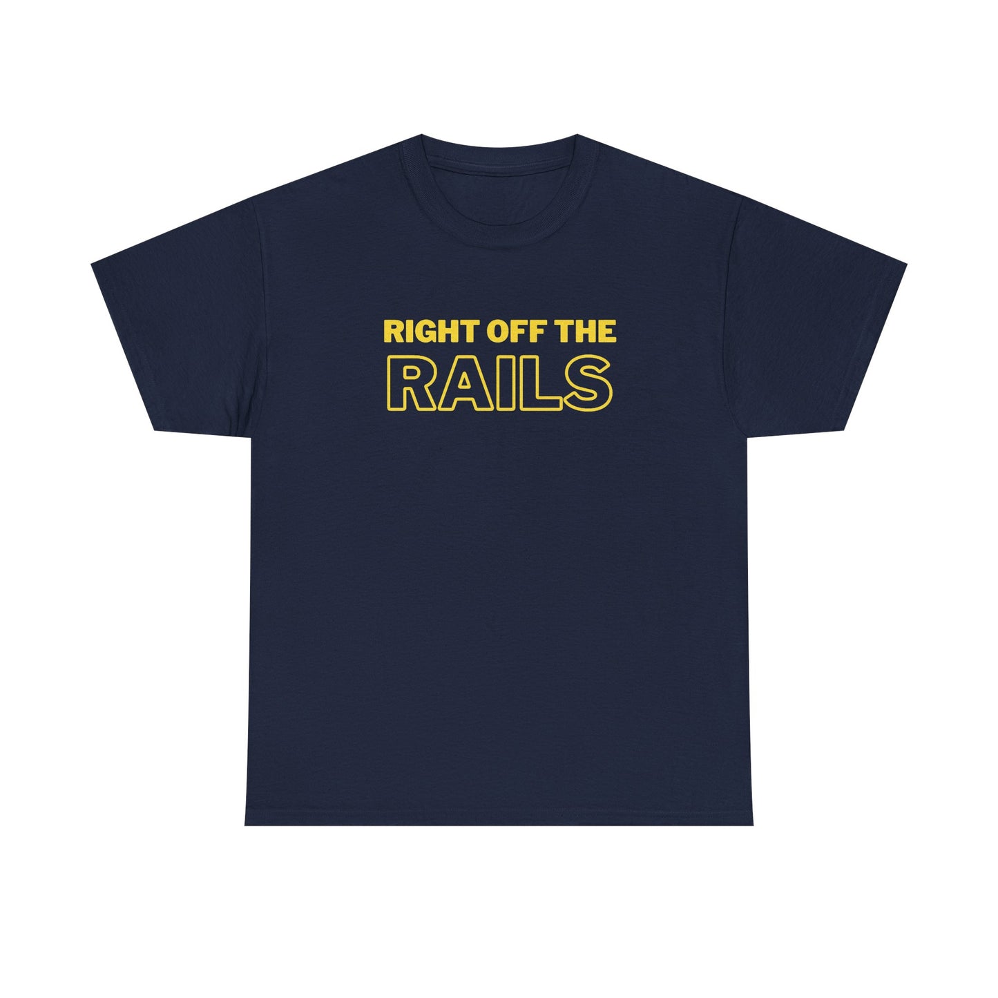 Right Off The Rails Unisex Heavy Cotton Tee | Casual Graphic Shirt