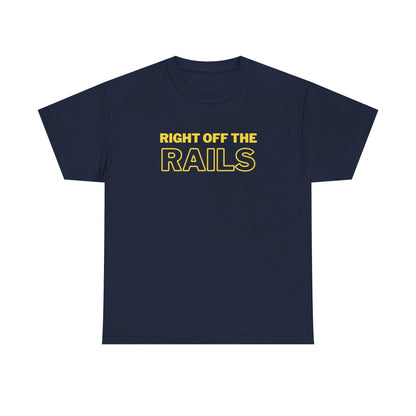 Right Off The Rails Unisex Heavy Cotton Tee | Casual Graphic Shirt