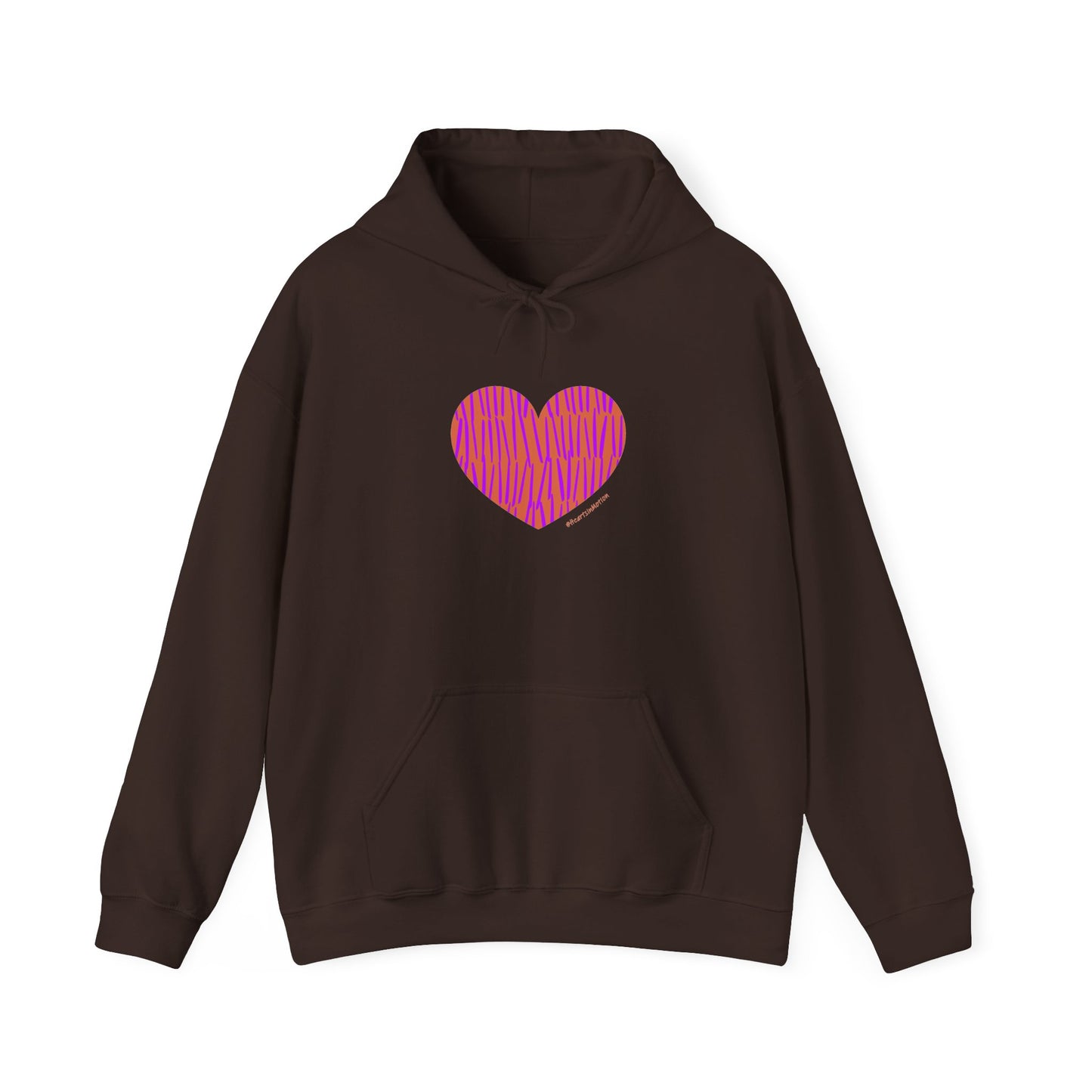 Heart Pattern Unisex Hooded Sweatshirt – #HeartsInMotion