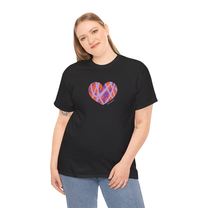 Colorful Heart Unisex Tee - Perfect for Love & Friendship #HeartsInMotion