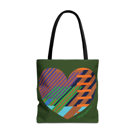 Colourful Heart Design Tote Bag - Perfect for Everyday Use - #HeartsInMotion